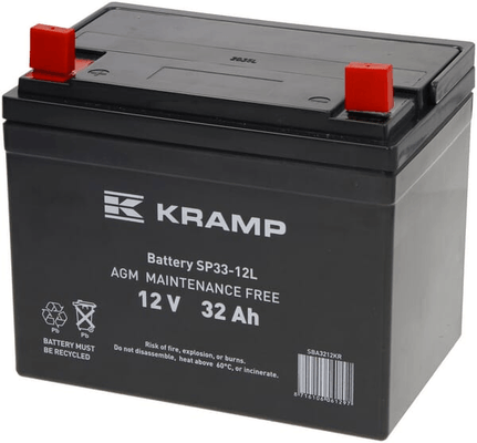 Pièces agricoles - Eclairage - Batterie 12V 4Ah 70A fermée Kramp