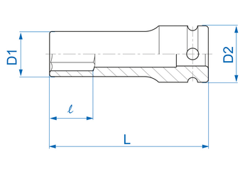 Outils - Outils divers - Douille choc 1/2" spéciale jante alu 17mm