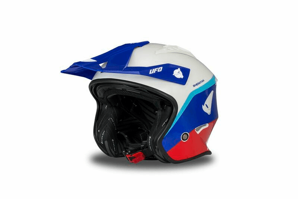 Equipement Quad & Motos - Casque - Casque UFO Sheratan - Blanc/Bleu/Rouge