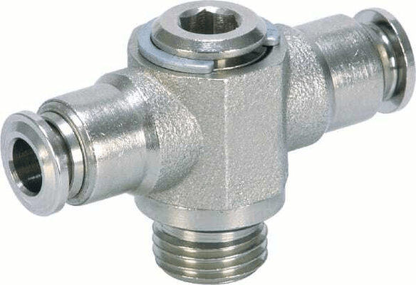 Pièces agricoles - Pièce pneumatique - Raccord enfichable T 6x1/8"