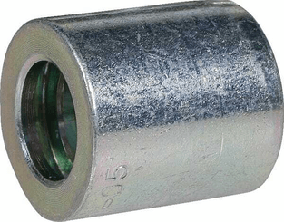 Pièces agricoles - Hydraulique - Jupe à sertir Ø24x24,7mm DN8 acier / zingué Alfagomma