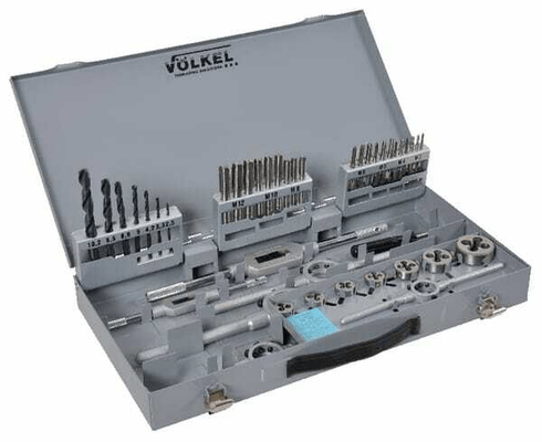 Outils - Outils divers - Coffret de taraudage / filetage M3-M12 avec forets hélicoidaux
