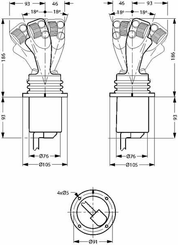 Pièces agricoles - Electricité - Joystick Prof162F1123 (SUB-D)