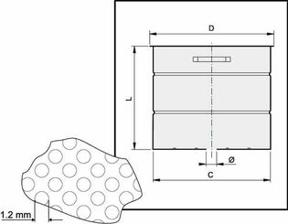 Pièces agricoles - Pièce Pulvérisateur - Panier-filtre inox