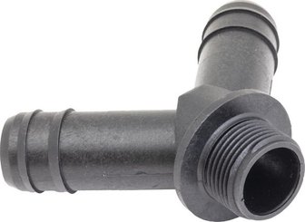 Pièces agricoles - Pièce Pulvérisateur - Pièce en Y 45°+embout de tuyau 2x25 mm / 1x30 mm