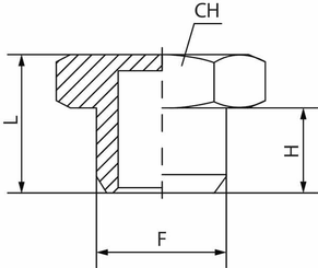 Pièces agricoles - Pièce pneumatique - Vis hex. de bouchon