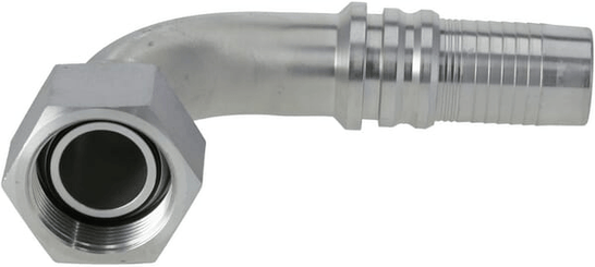 Pièces agricoles - Hydraulique - Raccord à sertir 4SH-DN32-1,1/4" BSP-90°