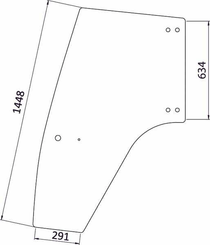 Pièces agricoles - Tracteur pièce adaptable - Vitre de porte