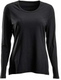 T-shirt manches longues femme, noir XS