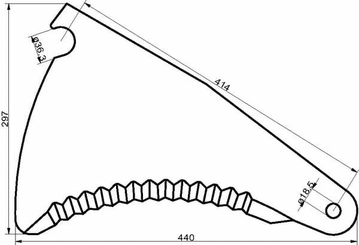 Pièces agricoles - Fenaison & élevage - Couteau d'ensilage Kemper