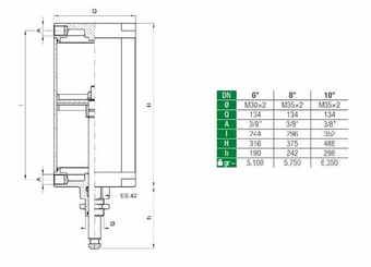 Pièces agricoles - Hydraulique - Vérin pneumatique 10"