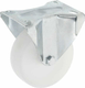 Roue fixe roulement en polyamide Ø100x35mm, Fixation de plaque: 100x85mm Load: 90kg, Ro-Carr