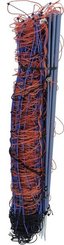 Pièces agricoles - Cloture,Jardin & Sylviculture - Filet de clôture 90 cm à pic unique 50 m, orange/bleu, TitanNet Premium