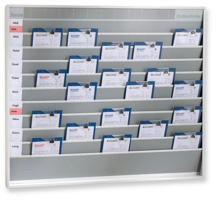 Automobile - Consommables et accessoires auto. - Planning 6 rangées 36 cases (par 1)