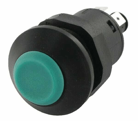 Pièces agricoles - Electricité - Interrupteur poussoir, round, vert