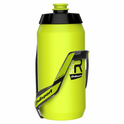 Pièces Quad & Motos - Vélo - Kit porte bidon Pro + bidon R550 POLISPORT Fluo - 550ml