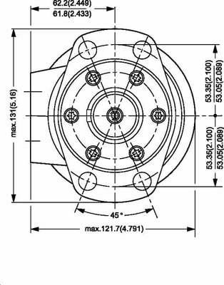 Pièces agricoles - Hydraulique - Moteur Orbit Cardan Ø35, 4-L