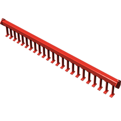 Pièces agricoles - Pièce Herse Rotative - Barre décrottoir rouleau packer 3M