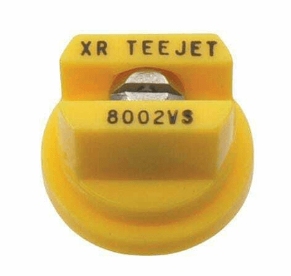 Pièces agricoles - Pièce Pulvérisateur - Buse à jet plat XR 80° 2 jaune acier inoxydable TeeJet