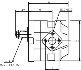 Pièces agricoles - Hydraulique - Motoréducteur KM30.38R0-83-E3-LEB/ED-N-C4 (AGR)