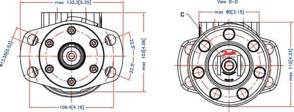 Pièces agricoles - Hydraulique - Moteur orbital