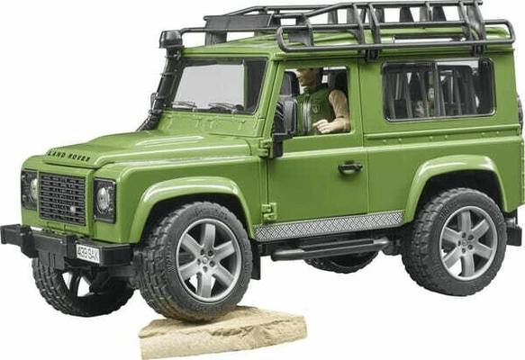 Loisirs - Jouets - Break Land Rover Defender avec forestier et chien
