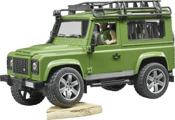 Loisirs - Jouets - Break Land Rover Defender avec forestier et chien
