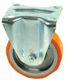 Roue fixe roulement polyurethane Ø125x35mm, Fixation de plaque: 110x95mm Load: 250kg, Ro-Carr