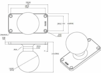 Pièces agricoles - Pièce Pulvérisateur - Plaque « D » rectangulaire