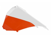 Caches boîte à air POLISPORT couleur origine 15 blanc/orange KTM SX/SX-F