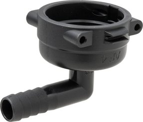 Pièces agricoles - Pièce Pulvérisateur - Raccord à fourche, femelle 90° AF4, embout de tuyau 13 mm