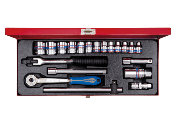 Outils - Outils divers - Coffret de douilles 3/8" 6 pans 20 pièces de 6 à 22mm