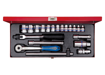 Outils - Outils divers - Coffret de douilles 3/8" 6 pans 20 pièces de 6 à 22mm