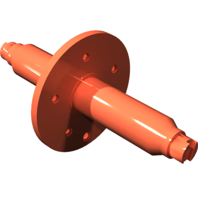 Pièces agricoles - Pièce divers - Essieu peint en noir