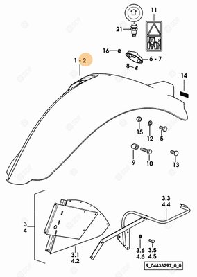Pièces agricoles - Cabine et structure - AILE AR MK3