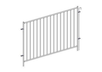 Materiels - Matériel d'élevage - autre - CLAIE CHEVRE VERTICALE H.1.15M L.1.50M AVEC BROCHE