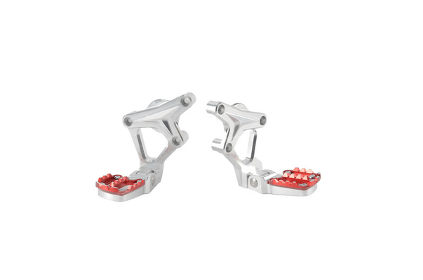 Pièces Quad & Motos - Equipement véhicule - Commandes reculées fixe LIGHTECH repose pied repliable rouge Honda X-ADV