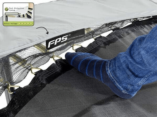 Loisirs - Jouets - Trampoline Elegant Premium 214x366 avec filet de sécurité