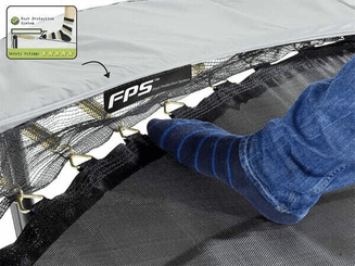 Loisirs - Jouets - Trampoline Elegant Premium 214x366 avec filet de sécurité
