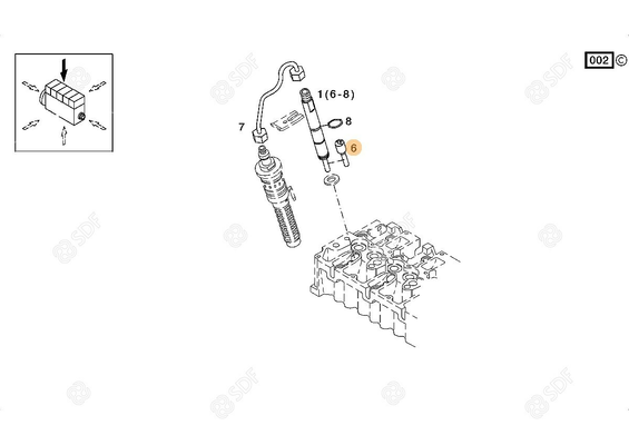 Pièces agricoles - Pieces moteur - INJECTEUR COMPLET