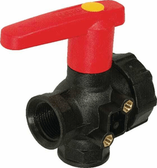 Pièces agricoles - Pièce Pulvérisateur - Vanne boiss.sph. 1" 3v.+ral.