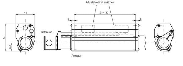 Pièces agricoles - Electricité - Interrupteur fin course LS30