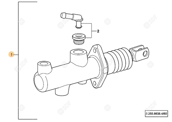 Pièces agricoles - Freinage - POMPE DE FREINS