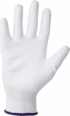 Vêtements et protections - Equipement - Gants de travail 1.001 8/M, paquet de 3, blanc, Protect by Kramp