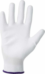 Vêtements et protections - Equipement - Gants de travail 1.001 8/M, paquet de 3, blanc, Protect by Kramp