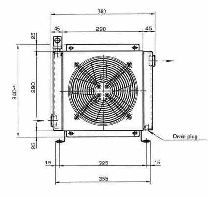 Pièces agricoles - Hydraulique - Refroidisseur d'huile (12 V) 38-50' C 2024K-12-2-01
