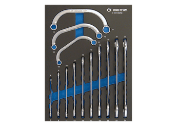 Outils - Outils divers - Module mousse + PP 13 clés à fourches et demi-lune