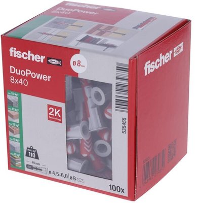 Pièces agricoles - Fasteners - Prise Duopower 8x40 100 pcs