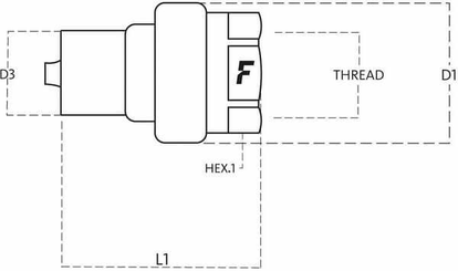 Pièces agricoles - Hydraulique - Coupleur mâle VV 1" BSP