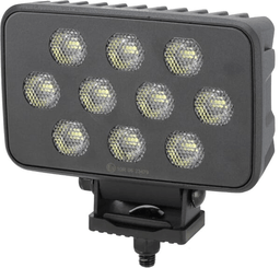 Pièces agricoles - Eclairage - Lampe de travail LED, 100W, 8950lm, rectangulaire, 12/24V, blanc, 150x112x52,7mm prise Deutsch, faisceau large, 20LED
